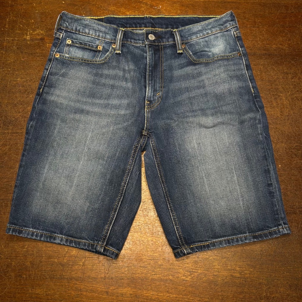 Levi's 569 loose men's blue denim shorts size 33 Jorts Skater